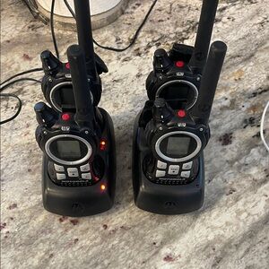 Motorola Black and Silver Two-Way Radios